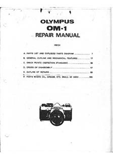 Olympus OM 1 N manual. Camera Instructions.